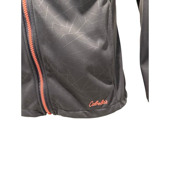 Cabela’s Women Gray Softshell Jacket Medium M Full Zip Outdoor Hiking Activewear - Picture 3 of 6
